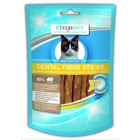 DENTAL FIBER STICKS CAT | Vegetable fiber chewing rods that prevent the deposition of tartar