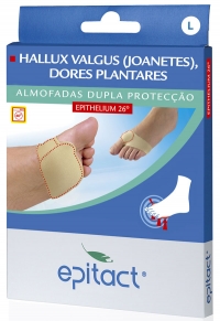 Doppelschutzkissen | Linderung von Fußsohlenschmerzen, die beim Hallux Valgus auftreten