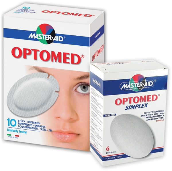 Optomed® Ocular e Optomed® Simplex | Adesivos e tampões oculares esterilizados para a proteção dos olhos