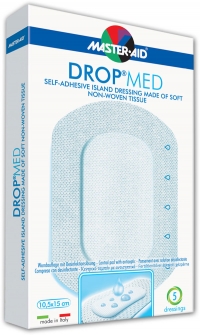 DROP®MED | Pansements post-opératoires stériles pour la protection des plaies moyennes et grandes sur les peaux fragiles, sensibles et irritées