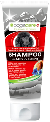 SHAMPOO BLACK &amp; SHINY | Shampoo for black or dark coats, enhancing the brightness and the black pigments