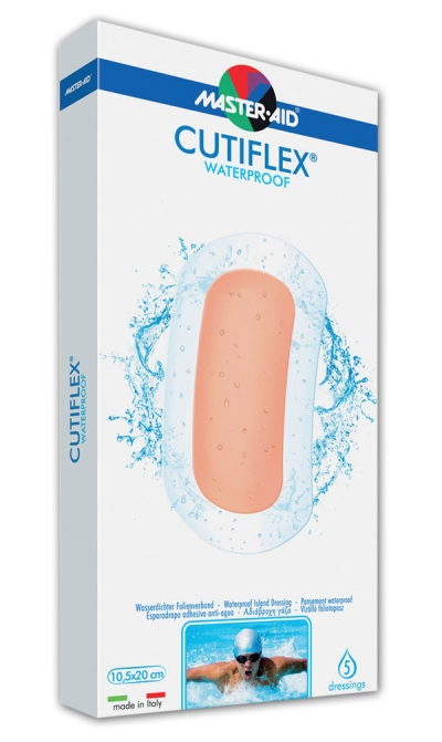 Cutiflex® Waterproof | Pensos pós-operatórios transparentes esterilizados, para proteção de feridas em imersão total na água