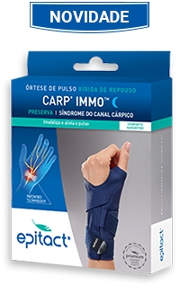 CARP’IMMO™ | Órtese rígida que mantém o pulso em posição neutra durante os momentos de repouso